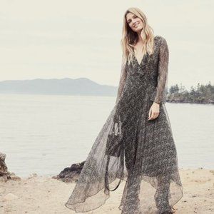 DOEN Fiona dress in Black Paisley